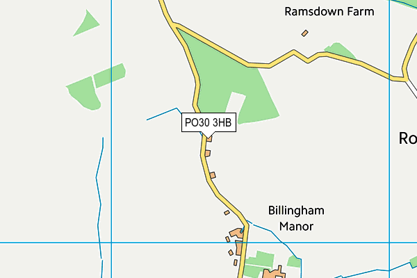 PO30 3HB map - OS VectorMap District (Ordnance Survey)