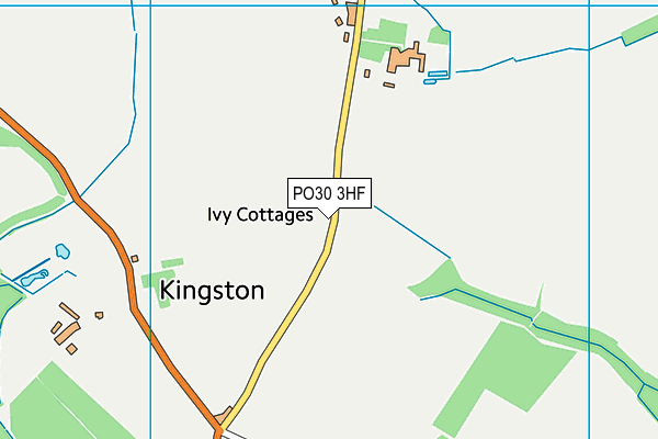 PO30 3HF map - OS VectorMap District (Ordnance Survey)