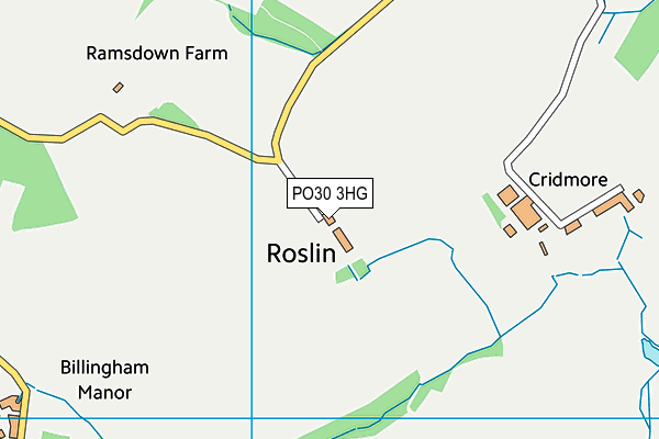 PO30 3HG map - OS VectorMap District (Ordnance Survey)