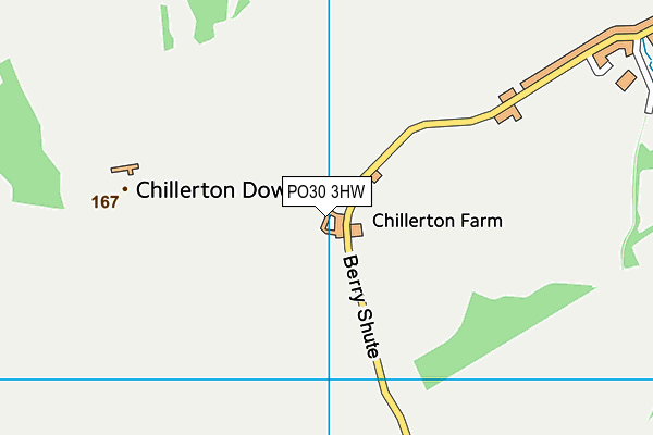 PO30 3HW map - OS VectorMap District (Ordnance Survey)