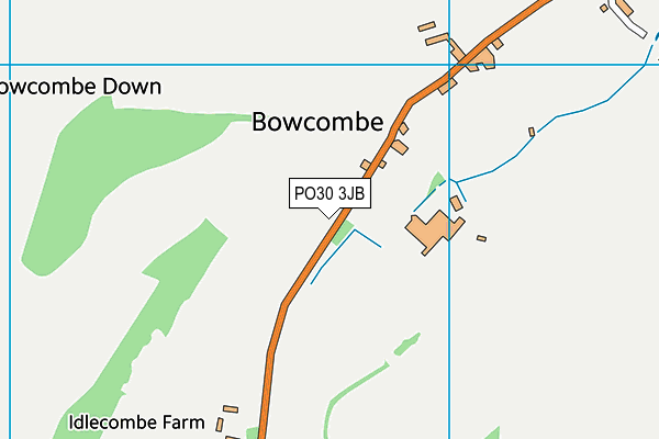 PO30 3JB map - OS VectorMap District (Ordnance Survey)