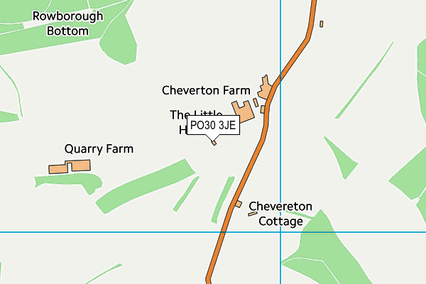 Isle Of Wight Mountain Bike Centre map (PO30 3JE) - OS VectorMap District (Ordnance Survey)