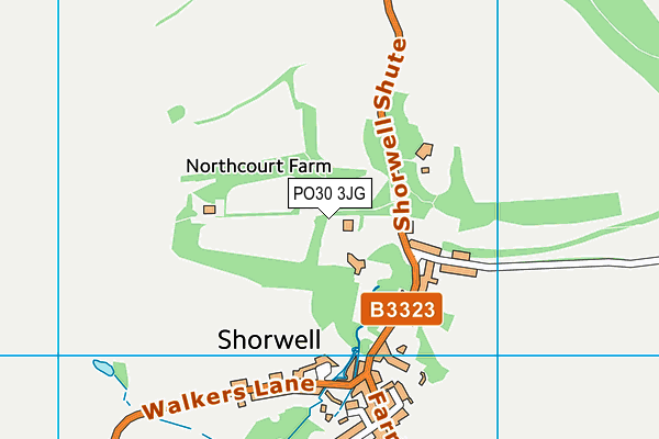 PO30 3JG map - OS VectorMap District (Ordnance Survey)