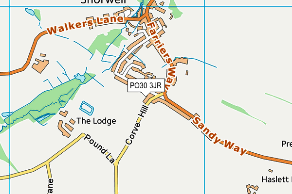 PO30 3JR map - OS VectorMap District (Ordnance Survey)