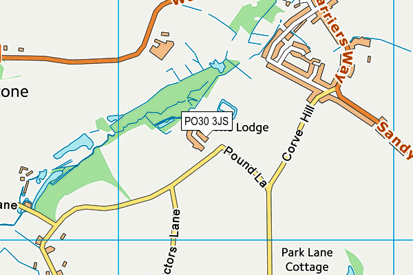 PO30 3JS map - OS VectorMap District (Ordnance Survey)