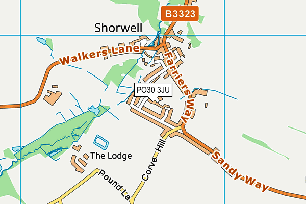 PO30 3JU map - OS VectorMap District (Ordnance Survey)