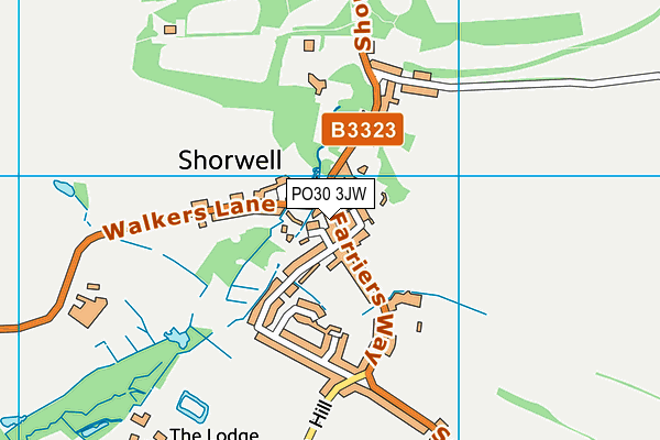 PO30 3JW map - OS VectorMap District (Ordnance Survey)