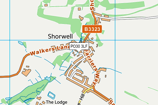 PO30 3LF map - OS VectorMap District (Ordnance Survey)