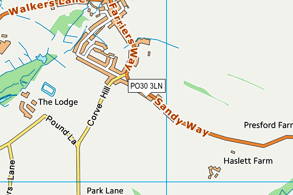 PO30 3LN map - OS VectorMap District (Ordnance Survey)