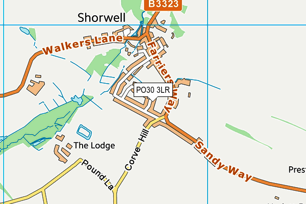 PO30 3LR map - OS VectorMap District (Ordnance Survey)