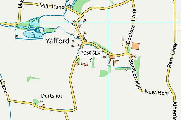 PO30 3LX map - OS VectorMap District (Ordnance Survey)