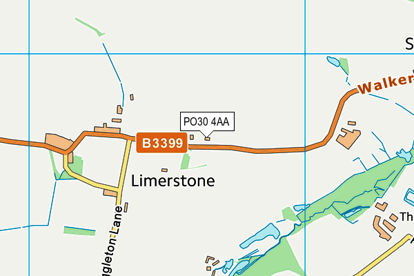 PO30 4AA map - OS VectorMap District (Ordnance Survey)