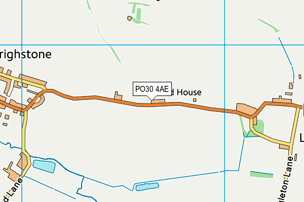 PO30 4AE map - OS VectorMap District (Ordnance Survey)