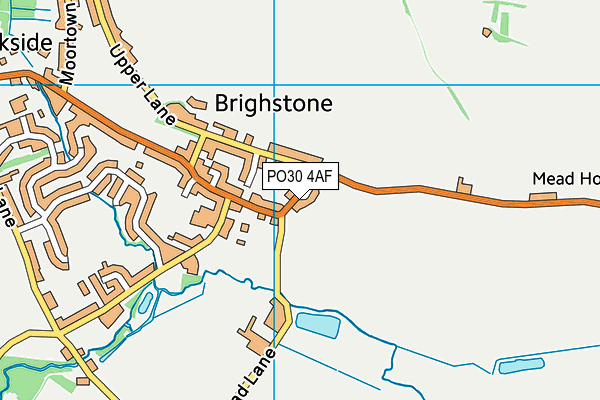 PO30 4AF map - OS VectorMap District (Ordnance Survey)