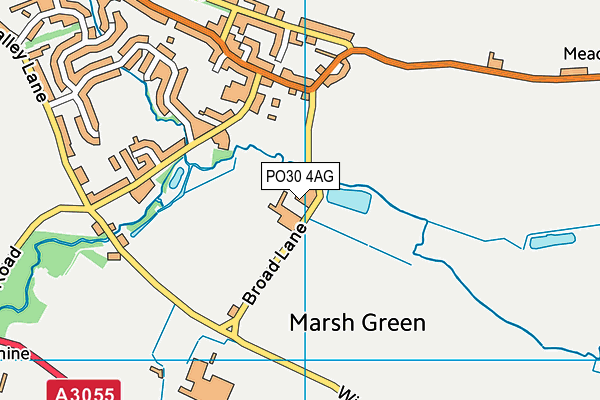 PO30 4AG map - OS VectorMap District (Ordnance Survey)