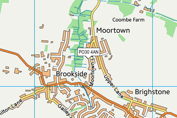 PO30 4AN map - OS VectorMap District (Ordnance Survey)