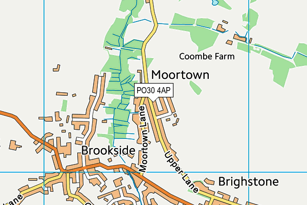 PO30 4AP map - OS VectorMap District (Ordnance Survey)