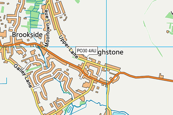 PO30 4AU map - OS VectorMap District (Ordnance Survey)