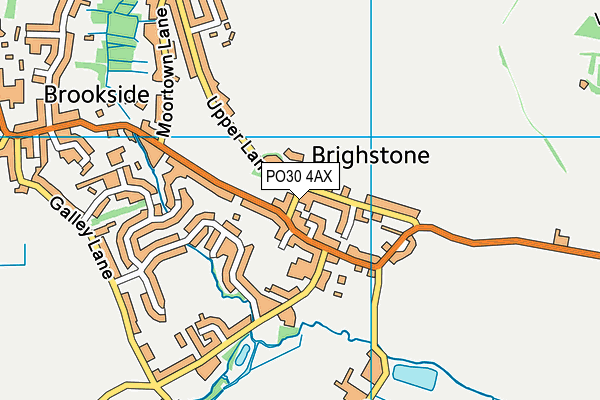 PO30 4AX map - OS VectorMap District (Ordnance Survey)