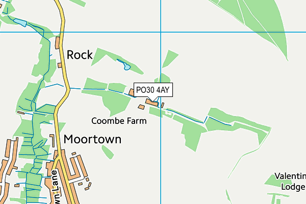 PO30 4AY map - OS VectorMap District (Ordnance Survey)