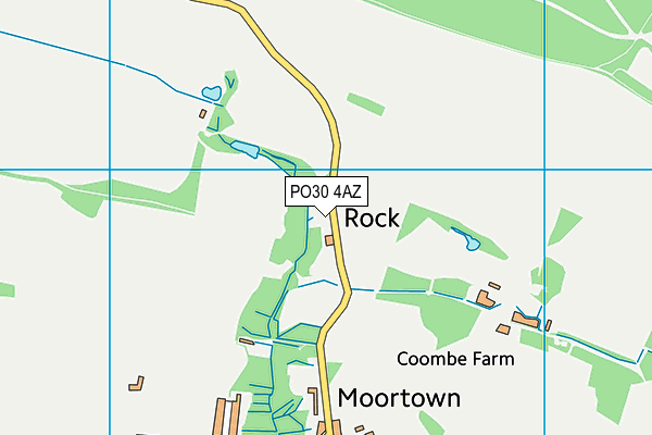 PO30 4AZ map - OS VectorMap District (Ordnance Survey)