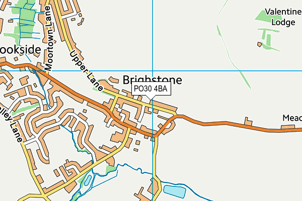 PO30 4BA map - OS VectorMap District (Ordnance Survey)