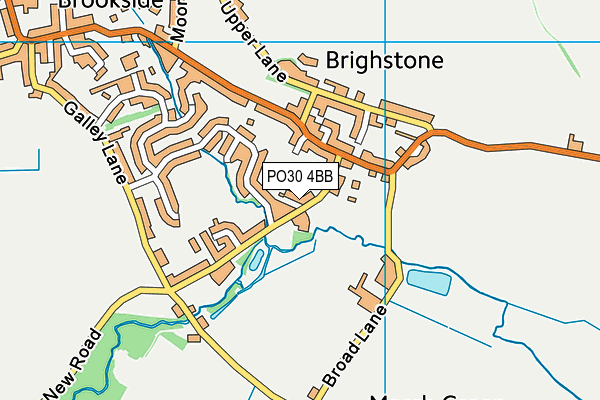Brighstone Church of England Aided Primary School map (PO30 4BB) - OS VectorMap District (Ordnance Survey)