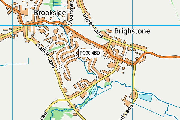 PO30 4BD map - OS VectorMap District (Ordnance Survey)