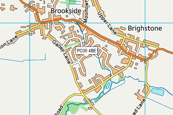 PO30 4BE map - OS VectorMap District (Ordnance Survey)