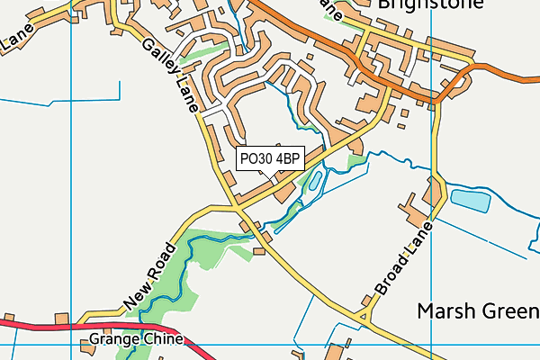 PO30 4BP map - OS VectorMap District (Ordnance Survey)