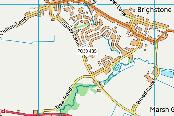 PO30 4BS map - OS VectorMap District (Ordnance Survey)