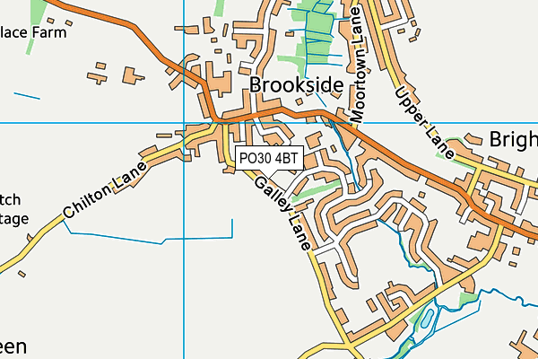 PO30 4BT map - OS VectorMap District (Ordnance Survey)