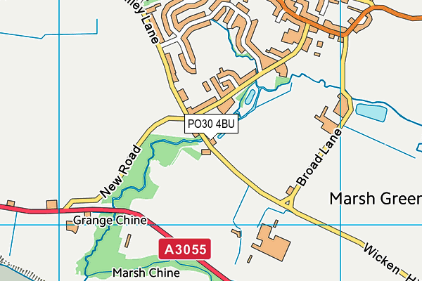 PO30 4BU map - OS VectorMap District (Ordnance Survey)