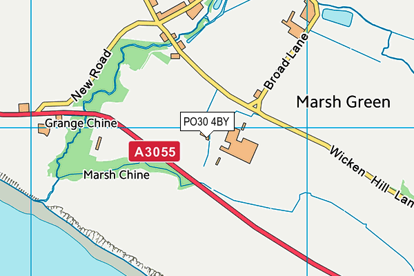 PO30 4BY map - OS VectorMap District (Ordnance Survey)