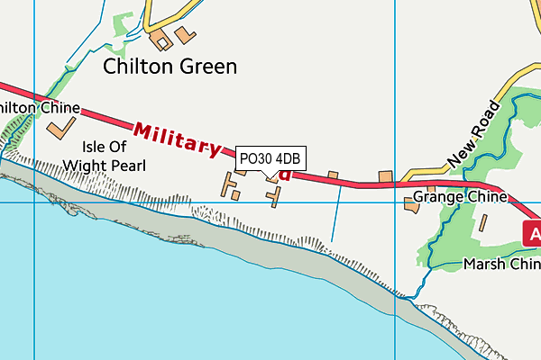 PO30 4DB map - OS VectorMap District (Ordnance Survey)