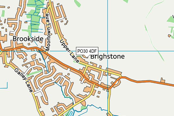 PO30 4DF map - OS VectorMap District (Ordnance Survey)