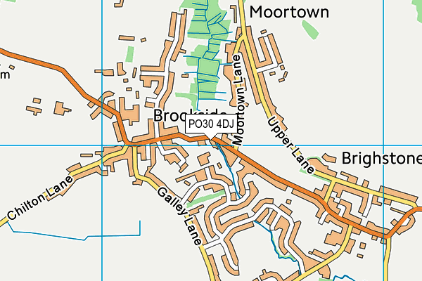 PO30 4DJ map - OS VectorMap District (Ordnance Survey)