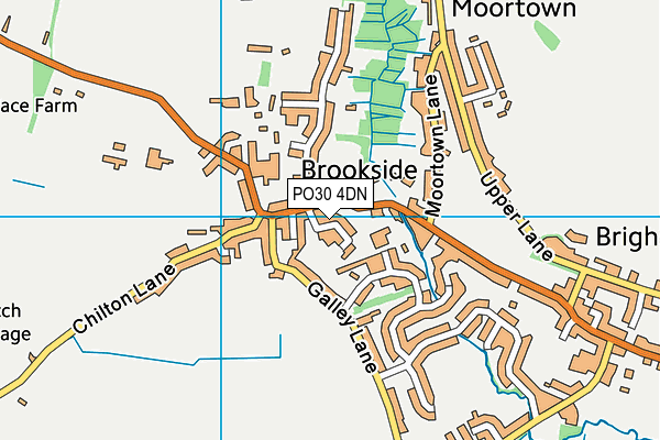 PO30 4DN map - OS VectorMap District (Ordnance Survey)