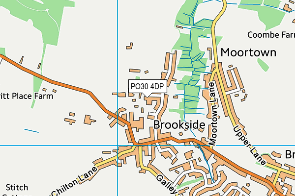 PO30 4DP map - OS VectorMap District (Ordnance Survey)