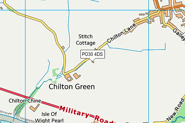 PO30 4DS map - OS VectorMap District (Ordnance Survey)