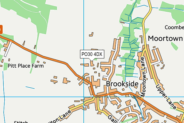 PO30 4DX map - OS VectorMap District (Ordnance Survey)