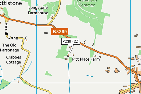 PO30 4DZ map - OS VectorMap District (Ordnance Survey)