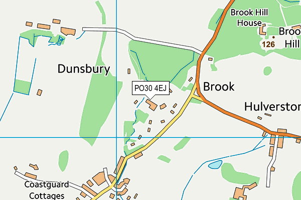 PO30 4EJ map - OS VectorMap District (Ordnance Survey)