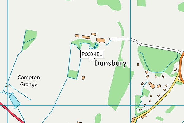 PO30 4EL map - OS VectorMap District (Ordnance Survey)