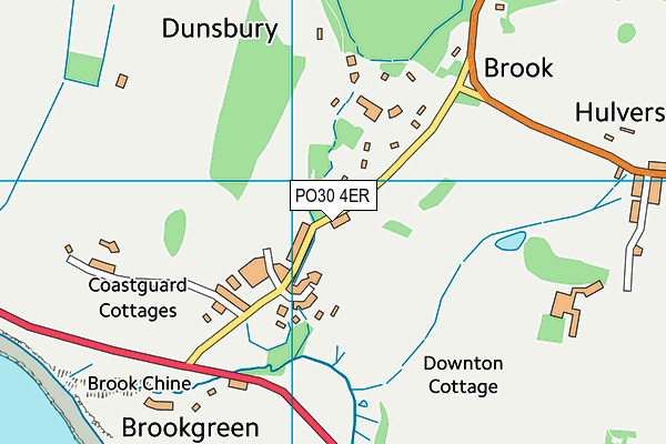 PO30 4ER map - OS VectorMap District (Ordnance Survey)