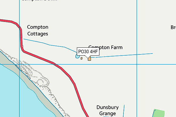 PO30 4HF map - OS VectorMap District (Ordnance Survey)