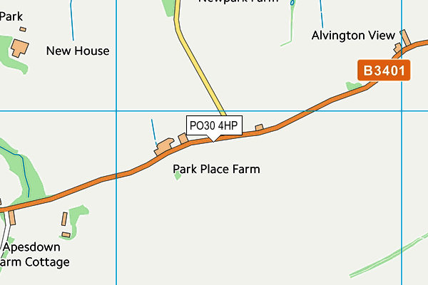 PO30 4HP map - OS VectorMap District (Ordnance Survey)