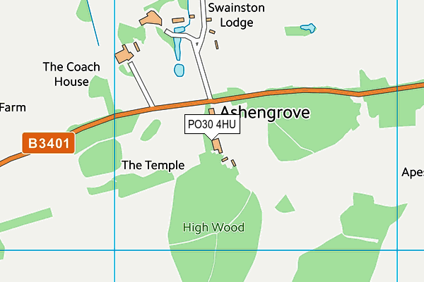 PO30 4HU map - OS VectorMap District (Ordnance Survey)