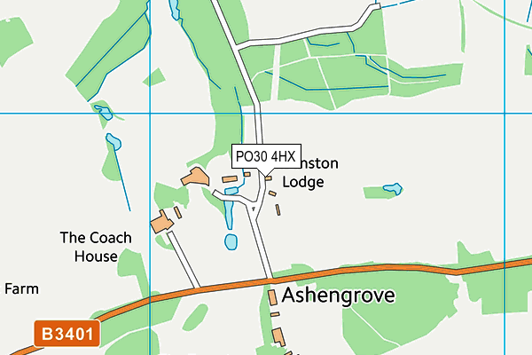 PO30 4HX map - OS VectorMap District (Ordnance Survey)