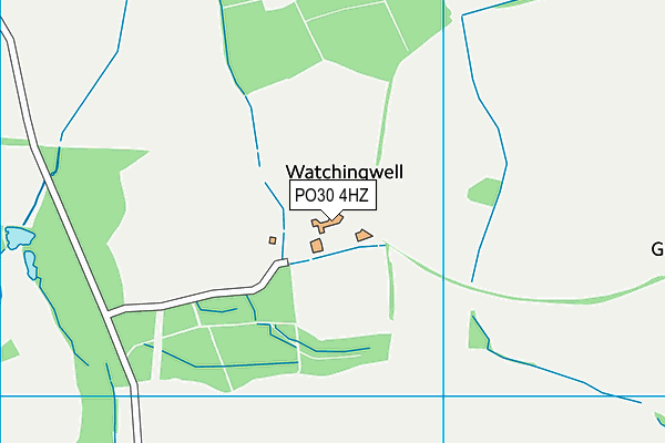 PO30 4HZ map - OS VectorMap District (Ordnance Survey)